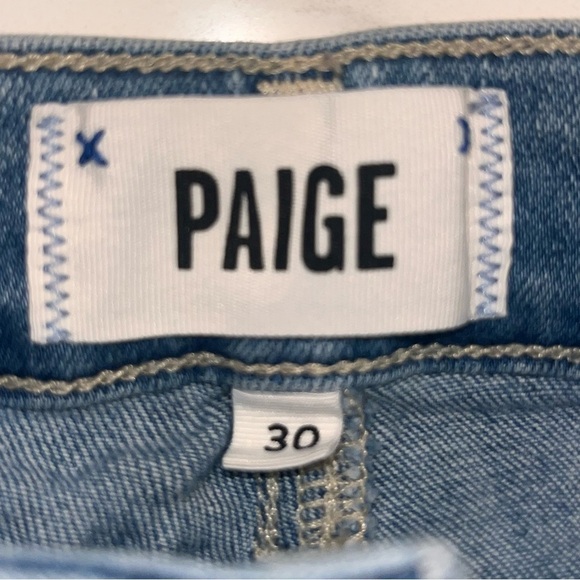 Paige Jeans Verdugo Ankle Jeans Bella Blu Distressed Raw Hem 30 - Picture 13 of 14
